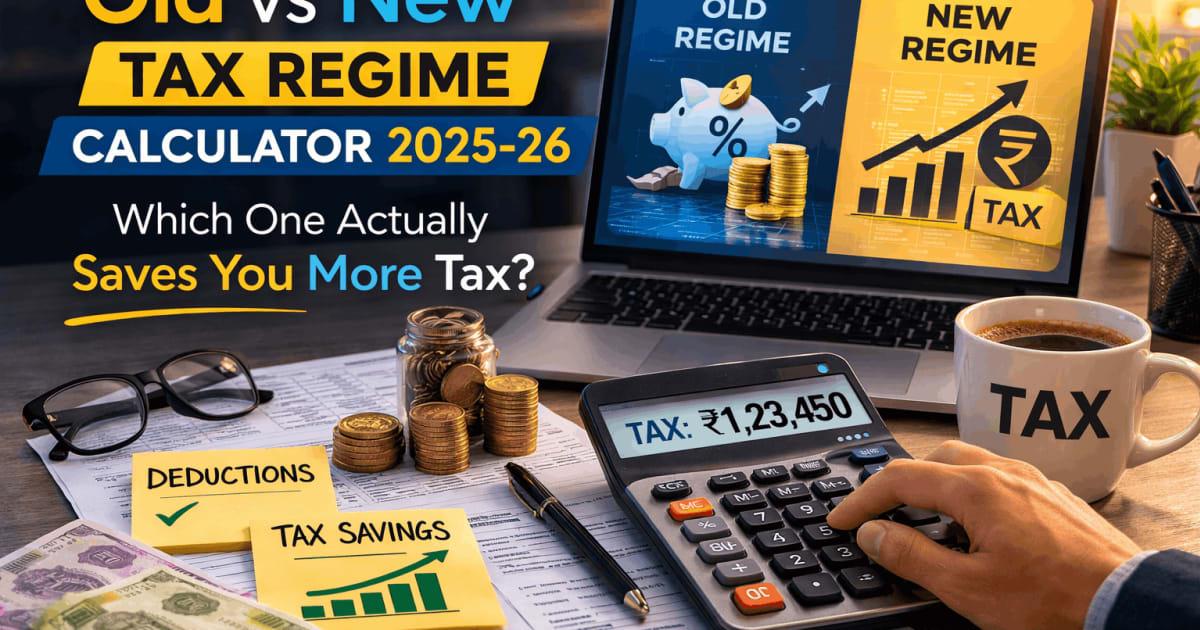 Old vs New Tax Regime Calculator 2025-26 — Which One Actually Saves You More Tax?